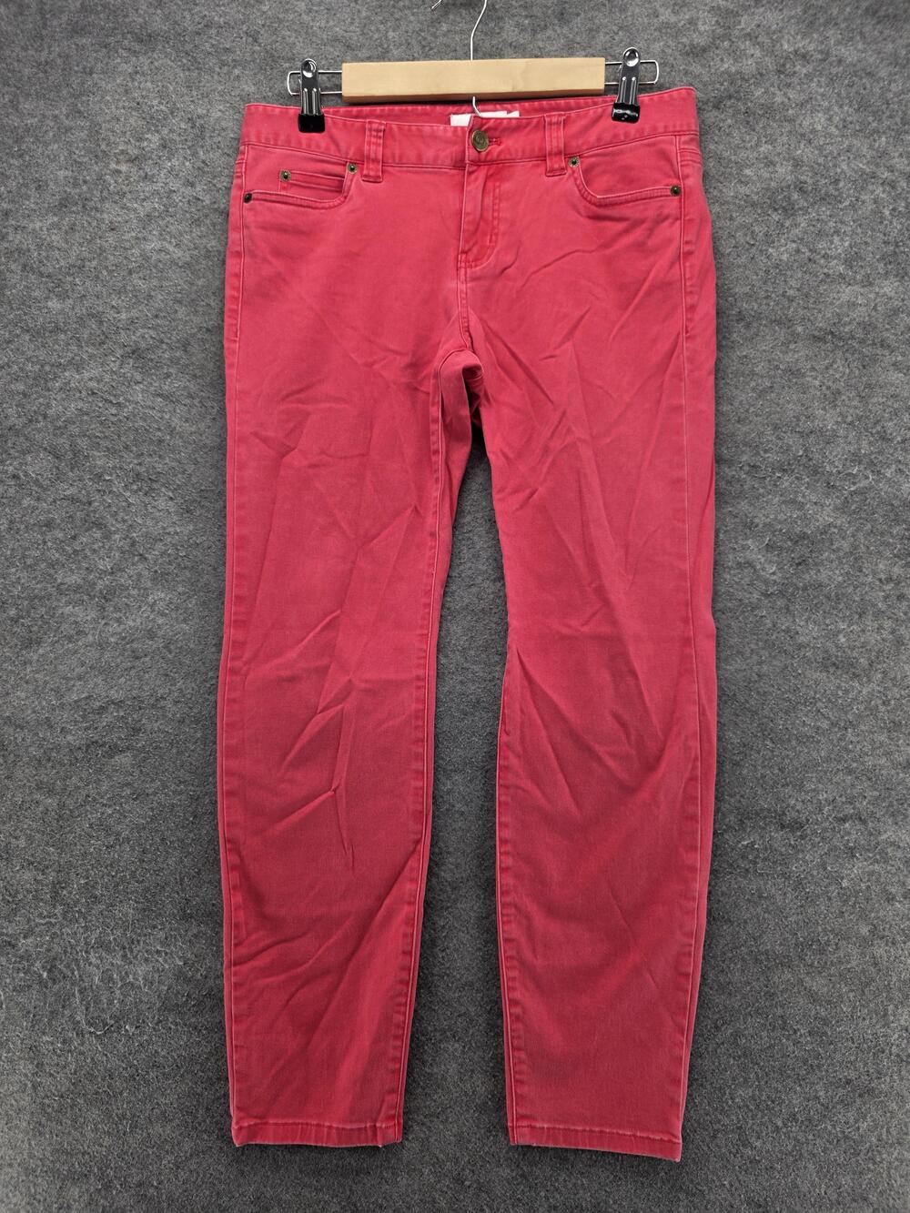 Vineyard Vines Jeans Womens 4 Pink Skinny Low Rise Slim Stretch 27 Inseam